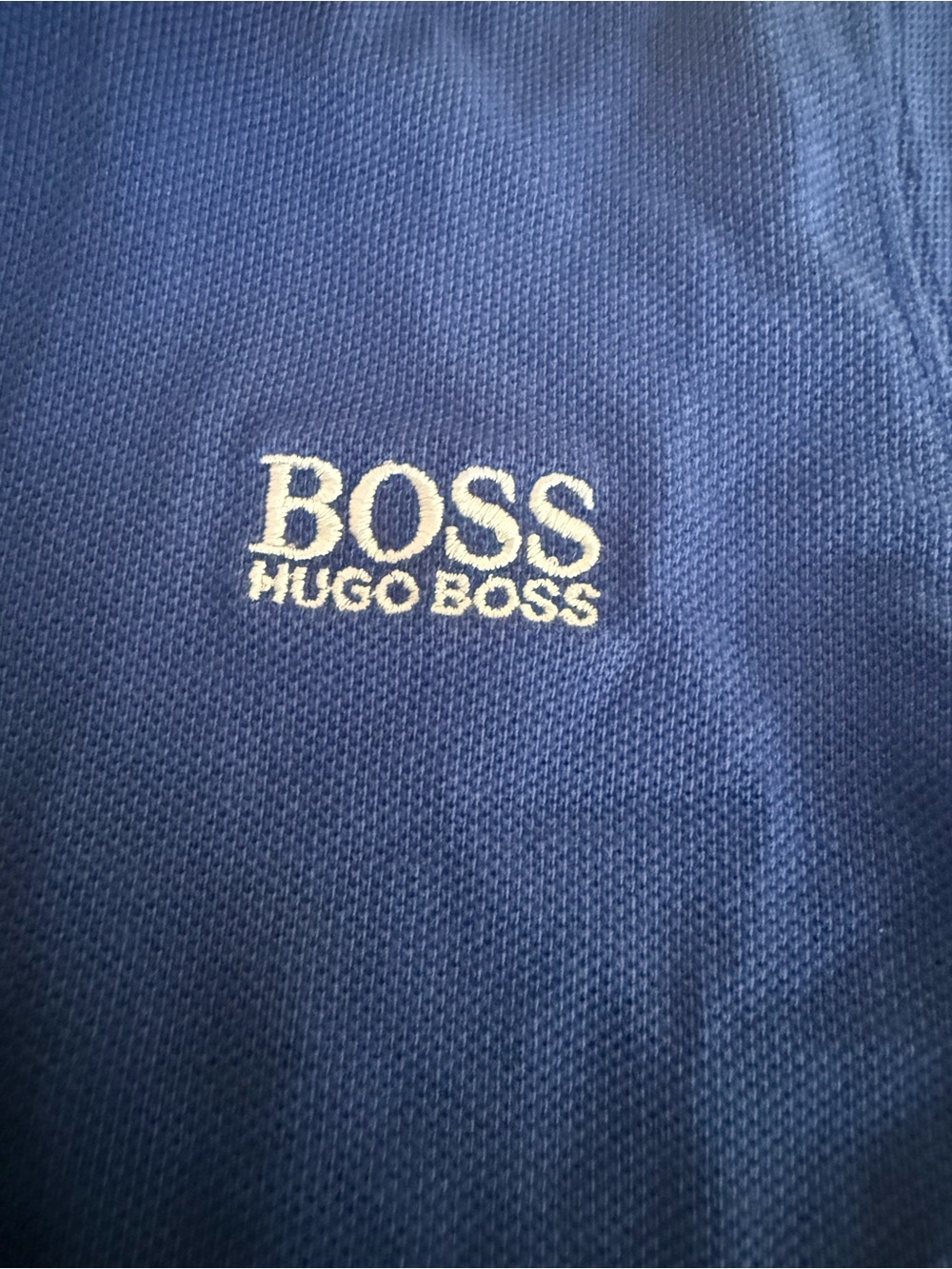 Hugo Boss Boys Royal Blue Polo with White Trim 12 months